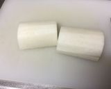 A picture of step 2 of Japanese Daikon Radish with young Sardines.