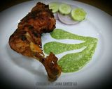 A picture of step 5 of Steamed Chicken tikka.