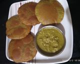 आलू की ग्रीन पूरी (aloo ki green poori recipe in Hindi) रेसिपी चरण 4 फोटो