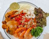 Foto langkah ke 4 dari resep Som Tam Seafood.