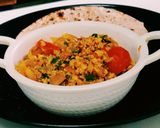 A picture of step 6 of Punjabi Paneer Bhurji.