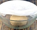 A picture of step 3 of Whole wheat burger bun.