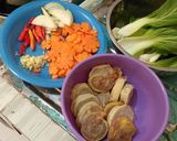Foto langkah ke 1 dari resep Tumis Sayur dan rolade.