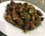 Hình bước làm 1 của món Sóc rang lá chanh