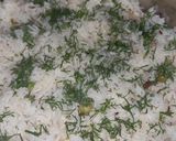 A picture of step 2 of Matar Pulao n Aaloo Dum.