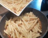 A picture of step 5 of Chicken Pesto Pasta with Mozzarella.