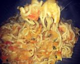 Foto del paso 7 de la receta: Ramen salteado con pollo🍗🍜