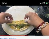 A picture of step 7 of Masala laccha paratha.