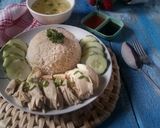 Foto langkah ke 8 dari resep Hainan Chicken Rice dengan rice cooker.