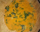 A picture of step 2 of Methi thepla.