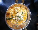 A picture of step 4 of Kadhai paneer.