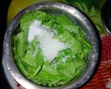 A picture of step 3 of Creamy Palak Matar Curry.