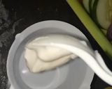 A picture of step 4 of Doughboys with veggies.