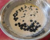 A picture of step 3 of Chocolate Waffle with Blueberries.