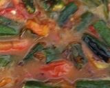 A picture of step 3 of Bhindi masala.