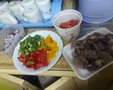 A picture of step 1 of Fried Gizzard.