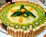 Pas rețetă Tort cu crema de vanilie și kiwi 4 fotografie