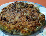 Foto del paso 9 de la receta: Pastel de champiñones y alcachofas en airfryer