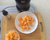 A picture of step 1 of Yellow Melon Summer Soup For Kids.
