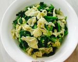 Foto langkah ke 5 dari resep Tumis sayur bayam dan telur,menu sederhana.