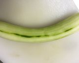A picture of step 1 of Iranian Cucumber Yogurt Salad.