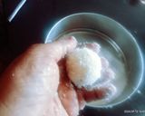 A picture of step 3 of Delicious healthy yummy desiccated coconut ladoo.