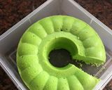 Foto langkah ke 6 dari resep Bolu kukus pandan ekonomis takaran sendok.