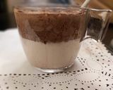 A picture of step 3 of Dalgona Coffee with chocolate☕🍫.