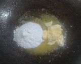A picture of step 4 of Chicken fettuccine creamy pink pasta.