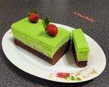 Foto langkah ke 4 dari resep Brownies Coklat Pandan Kukus.