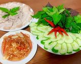 Hình bước làm 2 của món Thịt luộc mắm thái