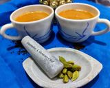 A picture of step 6 of Cardamom tea (Elaichi chai).