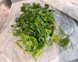 A picture of step 3 of Beef Carpaccio with Cilantro and Parmesan.