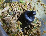 A picture of step 3 of Beef Resha Kebab.