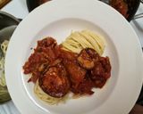 A picture of step 12 of Spaghetti with roasted tomato and mushroom sauce.