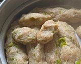 A picture of step 3 of Farali Dumpling in buttermilk sauce.