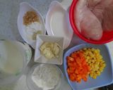 Foto langkah ke 1 dari resep Cream soup ayam, wortel, jagung.