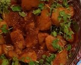 A picture of step 7 of Khattay aluu.
