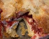 A picture of step 8 of Cherry cheesecake cobbler.