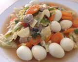 Foto langkah ke 9 dari resep Capcay telur puyuh.