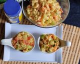 A picture of step 1 of Creamy Macaroni salad.
