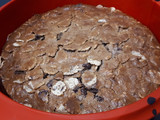 Bizcocho de chocolate crujiente integral