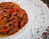 A picture of step 7 of Cuban Ropa Vieja.