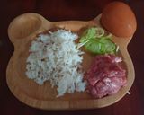 รูปขั้นตอนการทำที่ 1 ของ ข้าวผัดหมูสับ by alice (สูตรเด็ก)