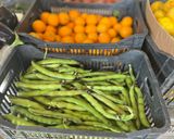 A picture of step 1 of Grilled in-season fava beans / broad beans.