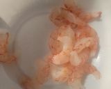 A picture of step 2 of Seasoned Shrimp w/ EZ Homemade Sauce &fresh Mozzarella.