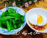Hình bước làm 2 của món Cải luộc chấm trứng luộc