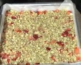 A picture of step 7 of Strawberry Oats Crumble Bars: EGGLESS.