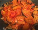 A picture of step 6 of Aubergine and ginger tomato pasta.