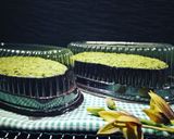 Foto langkah ke 11 dari resep Brownies Ketan Hitam Kukus Topping Green Pea Powder.